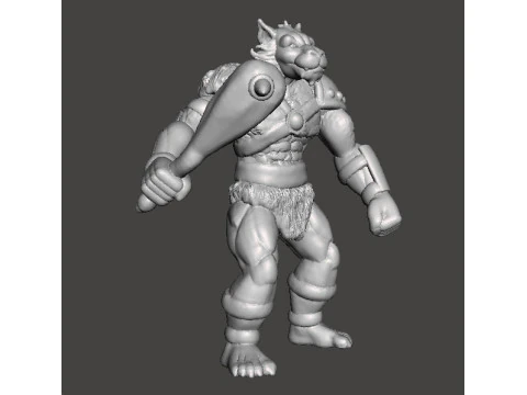 JACKALMAN MINIATURE MODEL FIGURE FOR FANTASY GAMES RPG DND 3D Print Model