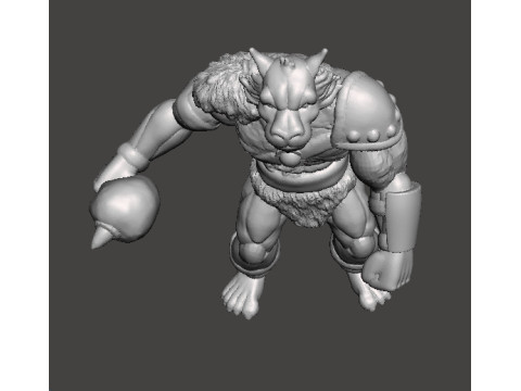 JACKALMAN MINIATURE MODEL FIGURE FOR FANTASY GAMES RPG DND Modelo de impresión 3D