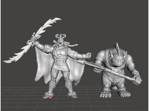 MUMMRA WITH SWORD MINIATURE MODEL FIGURE FOR FANTASY GAMES RPG DND Modèles 3D en vedette