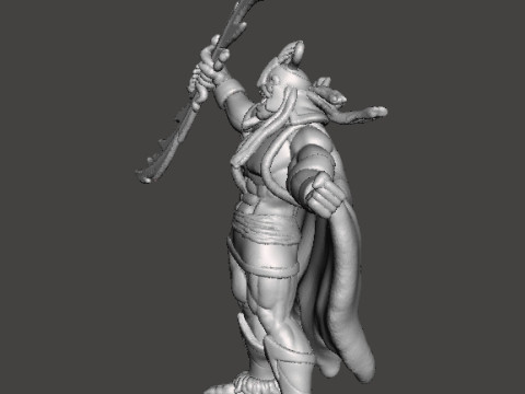 MUMMRA WITH SWORD MINIATURE MODEL FIGURE FOR FANTASY GAMES RPG DND Modèles 3D en vedette