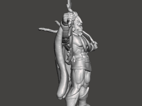 MUMMRA WITH SWORD MINIATURE MODEL FIGURE FOR FANTASY GAMES RPG DND Modèles 3D en vedette