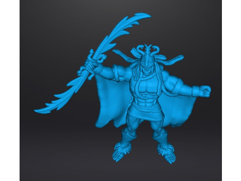 MUMMRA WITH SWORD MINIATURE MODEL FIGURE FOR FANTASY GAMES RPG DND Modèles 3D en vedette