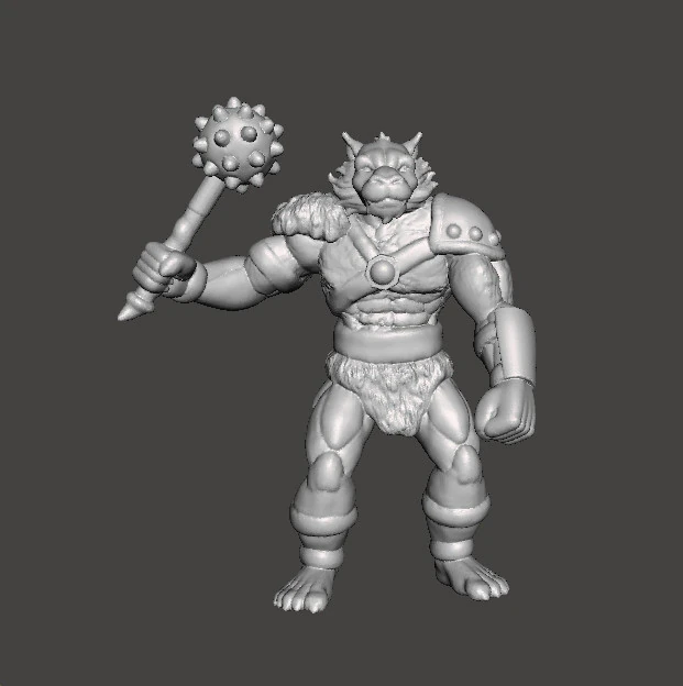FANTEZİ OYUNLAR RPG DND İ&Ccedil;İN JACKALMAN W MORNINGSTAR MİNYAT&Uuml;R MODEL FİG&Uuml;R 3D Baskı Modeli .c4d .max .obj .3ds .fbx .stl .blend 