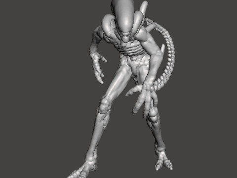 ALIEN XENOMORPH MINIATURE MODEL FOR SCIFI AND FANTASY GAMES RPG DND 3D Print Model