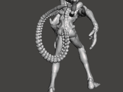 ALIEN XENOMORPH MINIATURE MODEL FOR SCIFI AND FANTASY GAMES RPG DND 3D Print Model