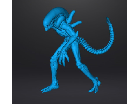 ALIEN XENOMORPH MINIATURE MODEL FOR SCIFI AND FANTASY GAMES RPG DND 3D Print Model