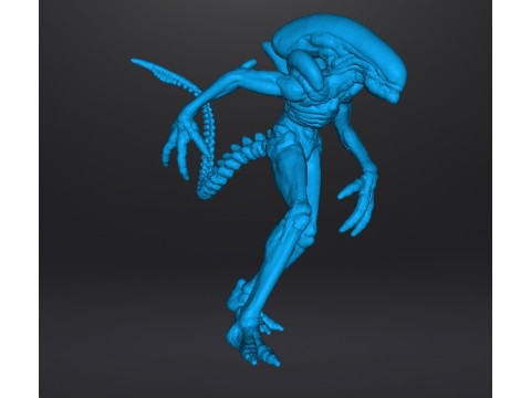 ALIEN XENOMORPH MINIATURE MODEL FOR SCIFI AND FANTASY GAMES RPG DND 3D Print Model