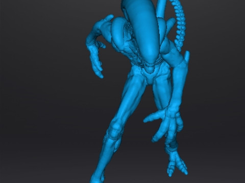 ALIEN XENOMORPH MINIATURE MODEL FOR SCIFI AND FANTASY GAMES RPG DND 3D Print Model