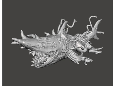 MINIATURMODELL HAI AAS F&Uuml;R HORROR- ODER FANTASY-SPIELE RPG DND 3D Druckmodell