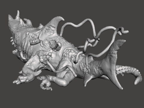 SHARK CARRION MINIATURE MODEL FOR HORROR OR FANTASY GAMES RPG DND 3D 프린트 모델
