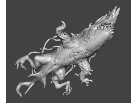 SHARK CARRION MINIATURE MODEL FOR HORROR OR FANTASY GAMES RPG DND 3D 프린트 모델