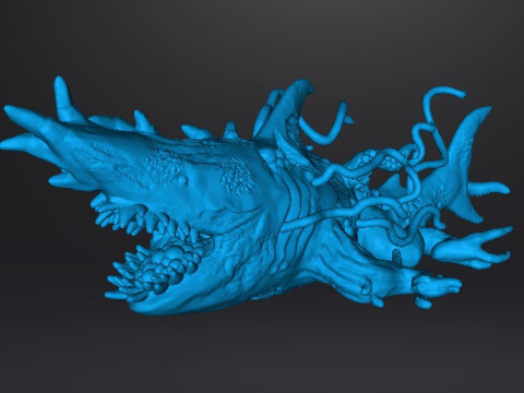 SHARK CARRION MINIATURE MODEL FOR HORROR OR FANTASY GAMES RPG DND 3D 프린트 모델