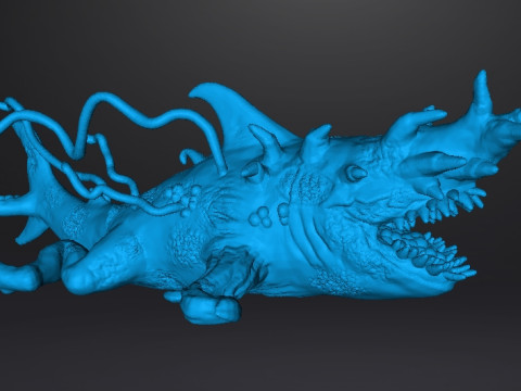 SHARK CARRION MINIATURE MODEL FOR HORROR OR FANTASY GAMES RPG DND 3D 프린트 모델