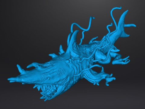 SHARK CARRION MINIATURE MODEL FOR HORROR OR FANTASY GAMES RPG DND 3D 프린트 모델