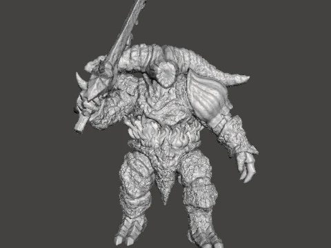 फैंटेसी गेम्स आरपीजी डीएनडी के लिए स्मेल्टर डेमन मिनिएचर मॉडल 3D प्रिंट मॉडल