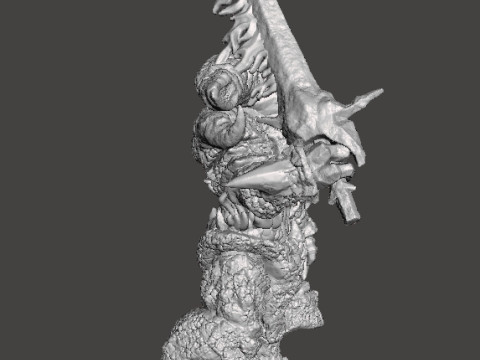SMELTER DEMON MINIATURE MODEL FOR FANTASY GAMES RPG DND 3D Принт Модель