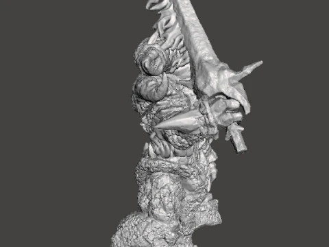 SMELTER DEMON MINIATURE MODEL FOR FANTASY GAMES RPG DND 3D Print Model