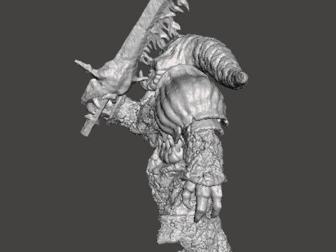 SMELTER DEMON MINIATURE MODEL FOR FANTASY GAMES RPG DND 3D Принт Модель