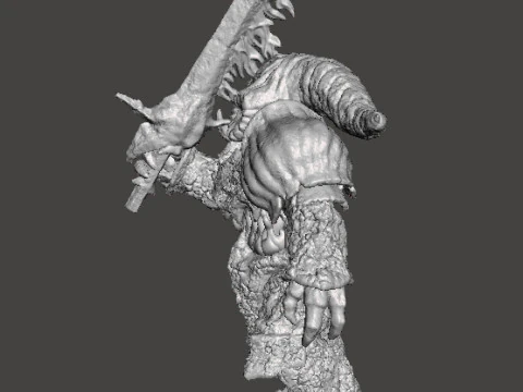 SMELTER DEMON MINIATURE MODEL FOR FANTASY GAMES RPG DND 3D Print Model