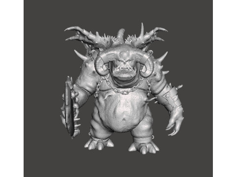 VANGUARD DEMON MINIATURE MODEL FOR FANTASY GAMES RPG DND 3D Druckmodell