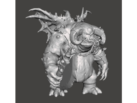 VANGUARD DEMON MINIATURE MODEL FOR FANTASY GAMES RPG DND 3D Print Model
