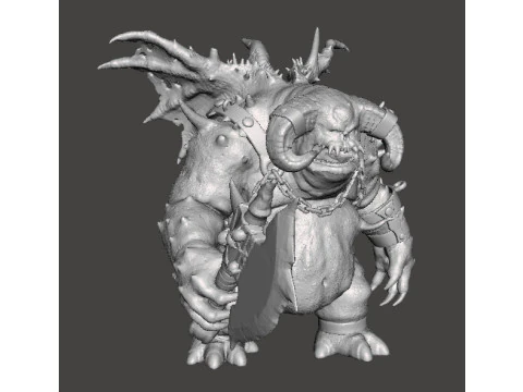 VANGUARD DEMON MINIATURE MODEL FOR FANTASY GAMES RPG DND 3D Print Model