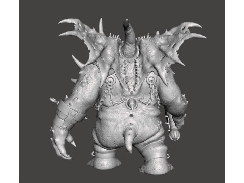 VANGUARD DEMON MINIATURE MODEL FOR FANTASY GAMES RPG DND 3D Print Model