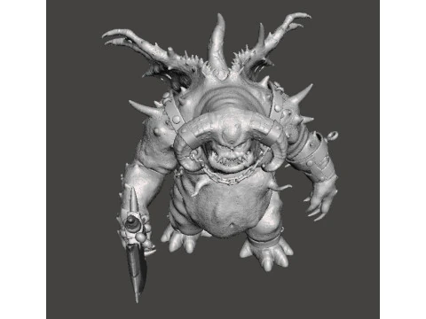 VANGUARD DEMON MINIATURE MODEL FOR FANTASY GAMES RPG DND 3D Print Model