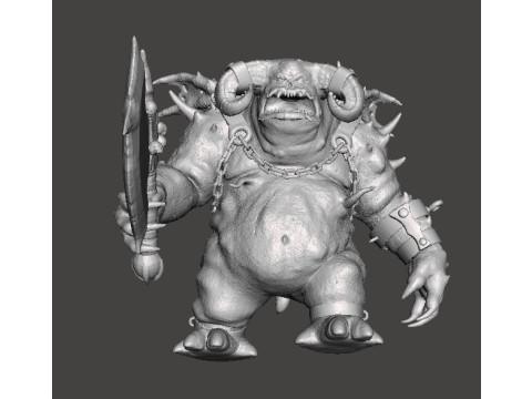 VANGUARD DEMON MINIATURE MODEL FOR FANTASY GAMES RPG DND 3D Print Model