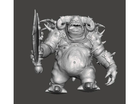 VANGUARD DEMON MINIATURE MODEL FOR FANTASY GAMES RPG DND 3D Print Model