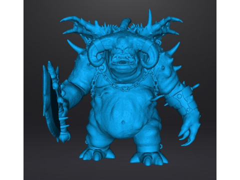 VANGUARD DEMON MINIATURE MODEL FOR FANTASY GAMES RPG DND 3D Print Model