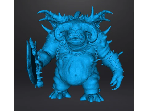 VANGUARD DEMON MINIATURE MODEL FOR FANTASY GAMES RPG DND 3D Print Model