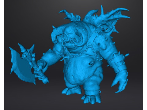 VANGUARD DEMON MINIATURE MODEL FOR FANTASY GAMES RPG DND 3D Print Model