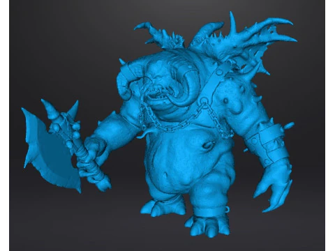 VANGUARD DEMON MINIATURE MODEL FOR FANTASY GAMES RPG DND 3D Print Model