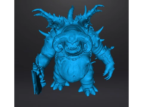 VANGUARD DEMON MINIATURE MODEL FOR FANTASY GAMES RPG DND 3D Print Model
