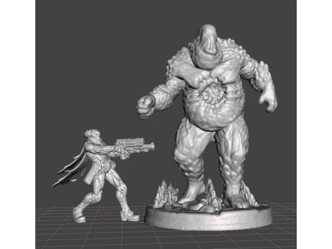 FLESHBURSTER DEMON MINIATURE MODEL FOR FANTASY GAMES RPG DND 3D Print Model