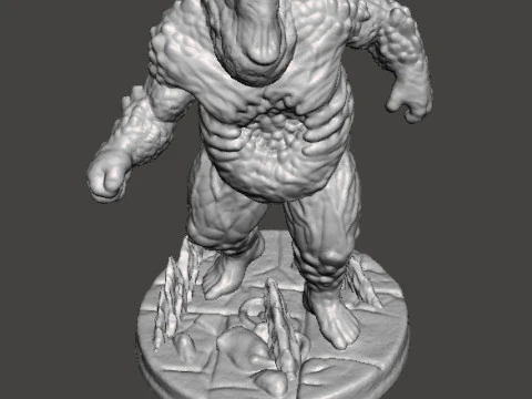 FLESHBURSTER DEMON MINIATURE MODEL FOR FANTASY GAMES RPG DND 3D Print Model