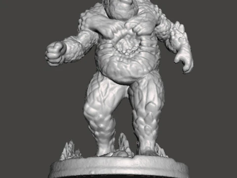 FLESHBURSTER DEMON MINIATURE MODEL FOR FANTASY GAMES RPG DND 3D Print Model