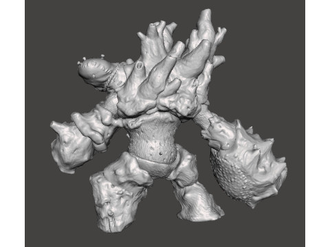 DIRTY COLOSSUS MINIATURE MODEL FOR FANTASY GAMES RPG DND 3D 打印模型