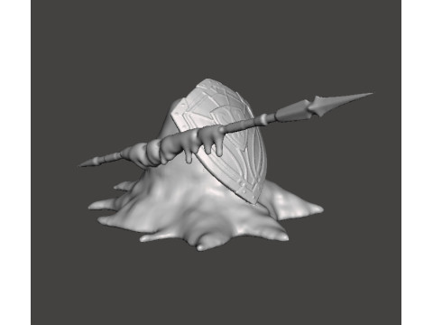 HOPLITE MONSTER MINIATURE MODEL FOR FANTASY GAMES RPG DND Modello di stampa 3D