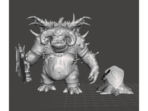 HOPLITE MONSTER MINIATURE MODEL FOR FANTASY GAMES RPG DND 3D 打印模型