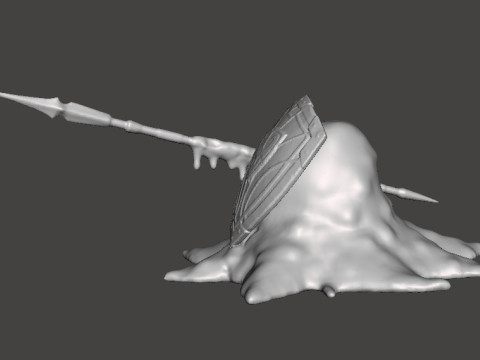 HOPLITE MONSTER MINIATURE MODEL FOR FANTASY GAMES RPG DND 3D 打印模型