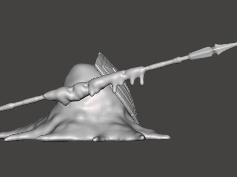 HOPLITE MONSTER MINIATURE MODEL FOR FANTASY GAMES RPG DND 3D 打印模型
