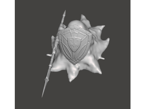 HOPLITE MONSTER MINIATURE MODEL FOR FANTASY GAMES RPG DND 3D 打印模型