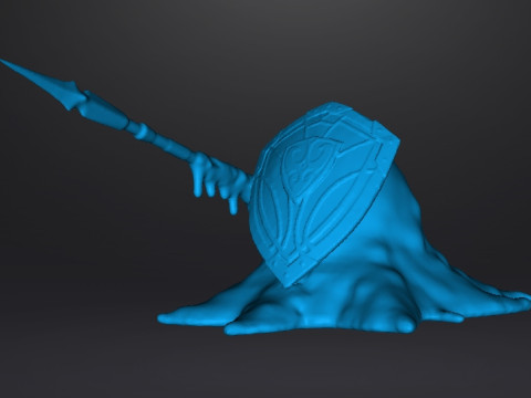HOPLITE MONSTER MINIATURE MODEL FOR FANTASY GAMES RPG DND 3D 打印模型