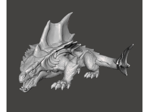 DRAGON SHARK MINIATURE MODEL FIGURE FOR FANTASY GAMES RPG DND 3D 打印模型