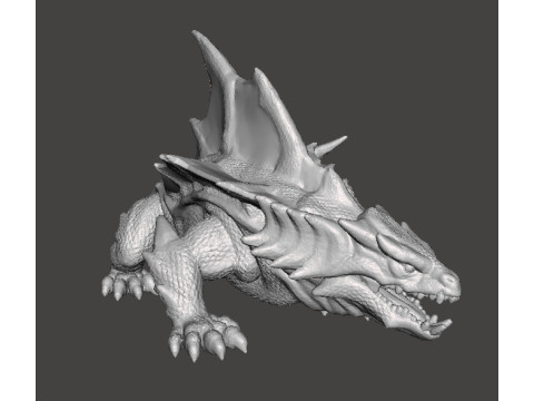 DRAGON SHARK MINIATURE MODEL FIGURE FOR FANTASY GAMES RPG DND 3D 打印模型