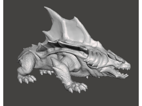 DRAGON SHARK MINIATURE MODEL FIGURE FOR FANTASY GAMES RPG DND 3D 打印模型