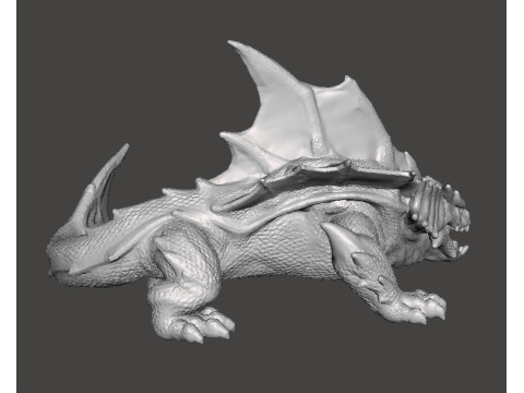 DRAGON SHARK MINIATURE MODEL FIGURE FOR FANTASY GAMES RPG DND 3D 打印模型