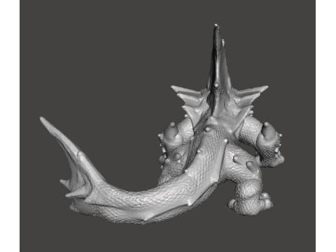 DRAGON SHARK MINIATURE MODEL FIGURE FOR FANTASY GAMES RPG DND 3D 打印模型
